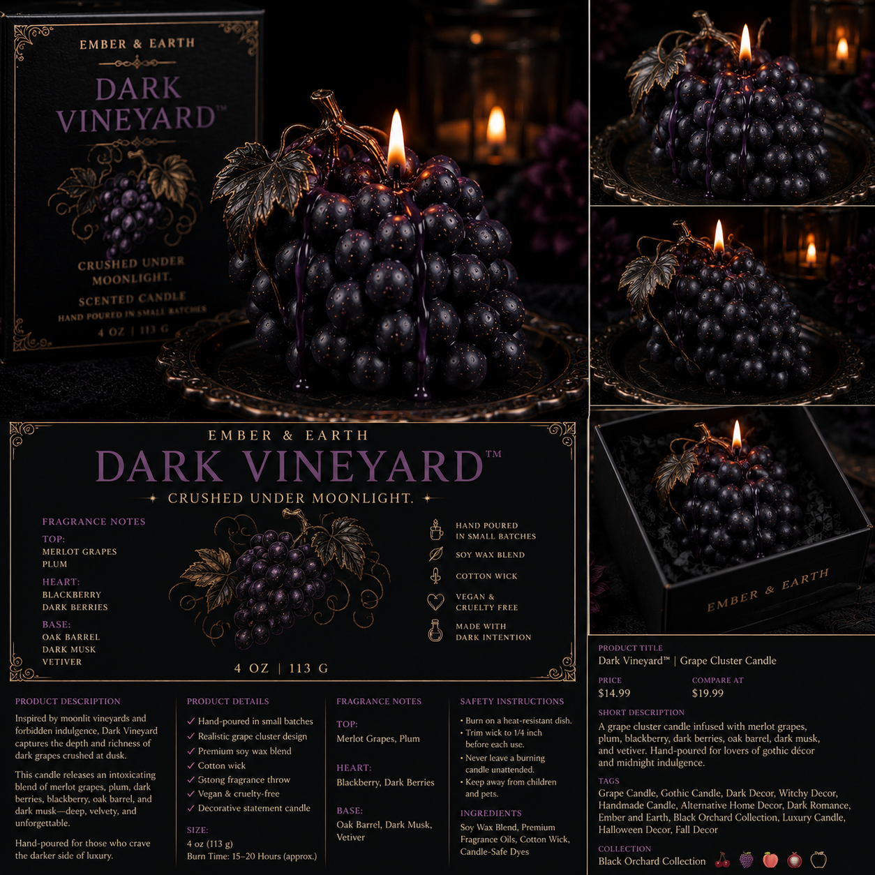 Dark Vineyard™ Ember & Earth  Crushed Under Moonlight.